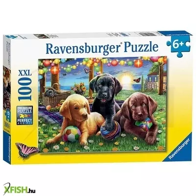 Ravensburger puzzle 100 db - kutyus piknik