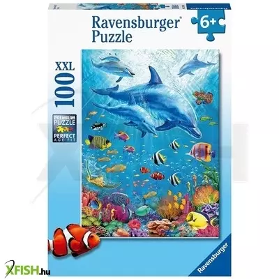 Ravensburger puzzle 100 db - delfin a vízben
