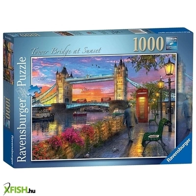 Ravensburger puzzle 1 000 db - tower bridge naplementében