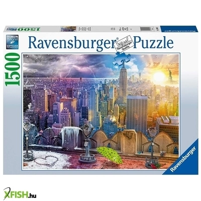 ravensburger puzzle 1 500 db new york télen-nyáron