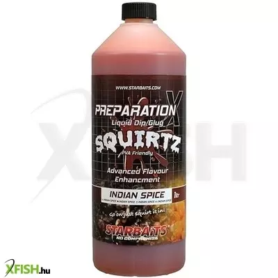 Starbaits Prep X Squirtz 1L Indian Spice Folyékony Adalék