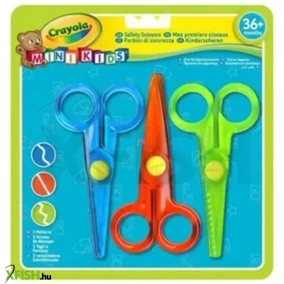 Crayola Mini Kids: 3 db-os műanyag olló készlet