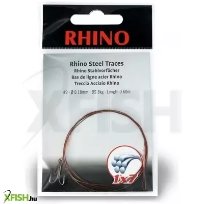 Rhino Rhino Steel Trace Acélelőke Hármashoroggal 1X7 0,6 M 7 Kg 0,24 Mm H:5 1 Db/Csomag