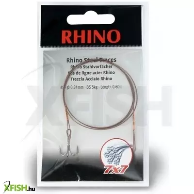 Rhino Rhino Steel Trace Acélelőke Hármashoroggal 7X7 0,6 M 15 Kg 0,45 Mm H:1 1 Db/Csomag