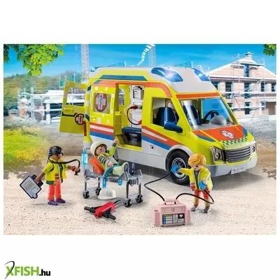Playmobil city life 71202 mentőautó hang- és fényeffekttel