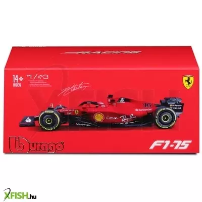 Bburago 1 /43 ferrari versenyautó - f1-75(sisakkal)