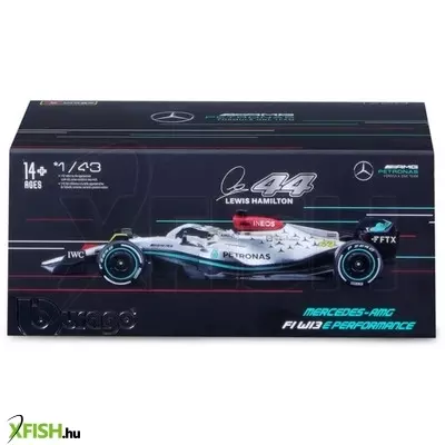 Bburago 1 /43 versenyautó - mb f1 w13 e performance(with helmet)
