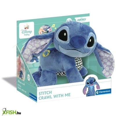 baby clementoni stitch mászó plüssfigura