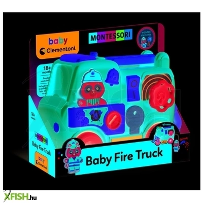 baby clementoni montessori tűzoltó autó