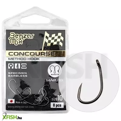 benzár concourse method specimen barbless feeder horog 14 8 db/csomag