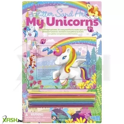 4m csillogó homokkép készítő unikornis