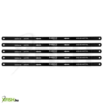 Neotools fémfűrészlap készlet 300x12, 5mm, 5db, hss bimetal