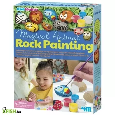 4m kézzel festett kövek - állatok 04756