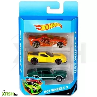 Hot Wheels: kisautók - 3 db-os készlet, többféle