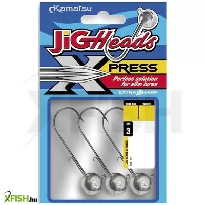 Kamatsu Jig Head X-Press Jig Fej 2.0-ás 3.0g 3db/csomag