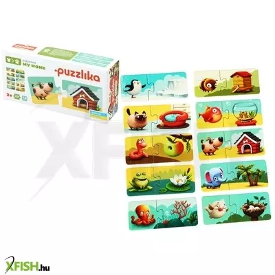 Cubika állatok és lakhelyeik puzzle