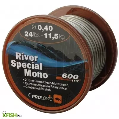 Prologic River Special Mono 600M 24Lbs 11.5Kg 0.40Mm Camo Monofil Zsinór