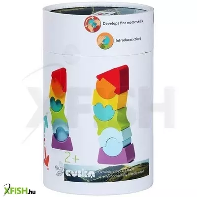 Cubika hajlékony fa torony építőjáték