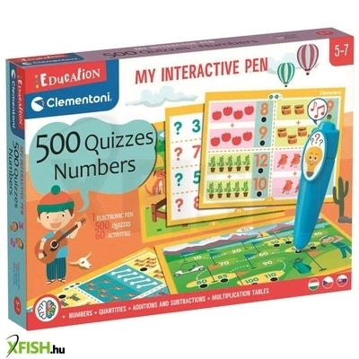 clementoni 500 kvíz ovisoknak interaktív tollal - számok