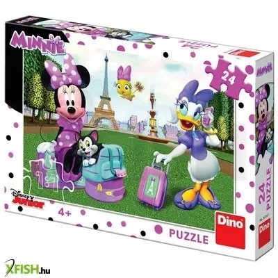 Dino minnie egér párizsban 24 darabos puzzle