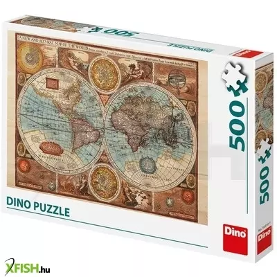 Dino puzzle 500 db - világtérkép 1626-ból