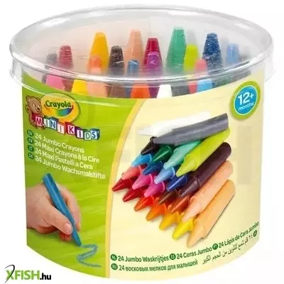 crayola mini kids: tömzsi viaszkréta készlet - 24 db-os