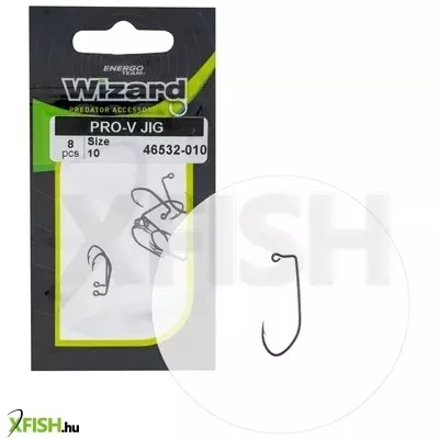 wizard horog pro-v jig horog 10-es 8db/csomag