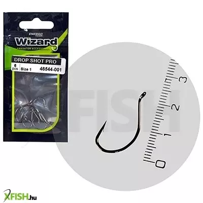 wizard drop shot pro rablóhalas horog 4-es 6db/csomag