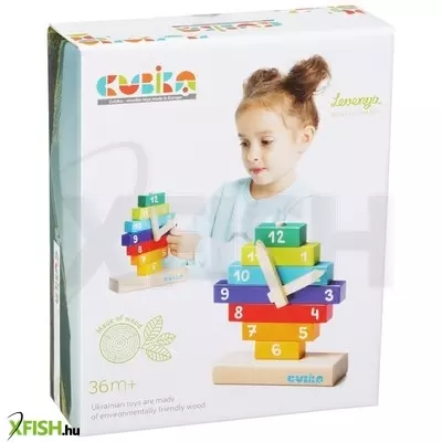 Cubika fa óra építőjáték
