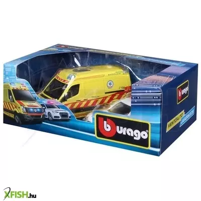 bburago magyar vw mentőautó és audi a6 rendőrautó