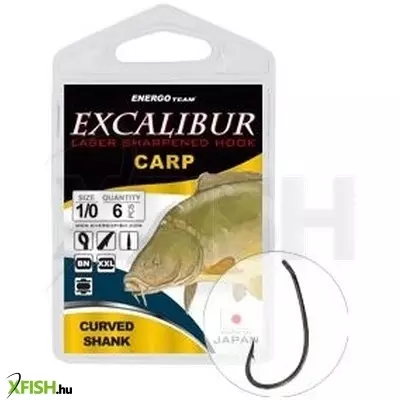 Excalibur Horog Carp Curved Shank Bn 1