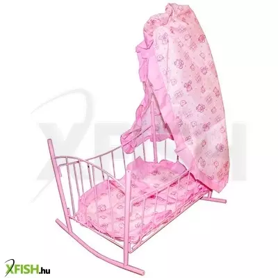 bambolina baldachinos babaágy - rózsaszín