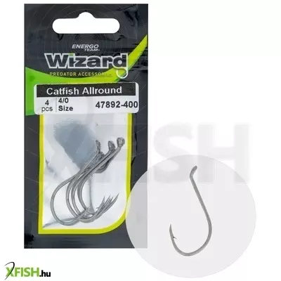 Wizard Catfish Allround Harcsázó Horog 4/0 4 db/csomag