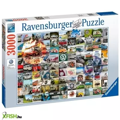 Ravensburger vw bully pillanatok 3000 darabos puzzle