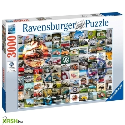 Ravensburger vw bully pillanatok 3000 darabos puzzle