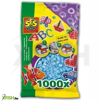 Ses vasalható gyöngy 1000 darabos - világoskék