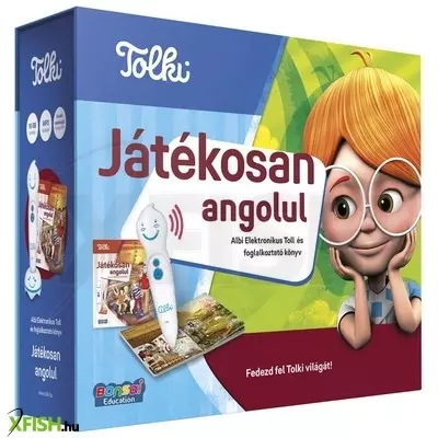 Tolki - játékosan angolul szett (könyv +toll)