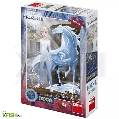 Dino puzzle 100 db XL neon - jégvarázs 2.