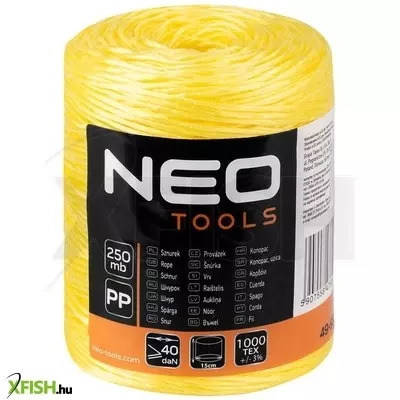 Neotools polipropilén, pp, zsinór, 250m