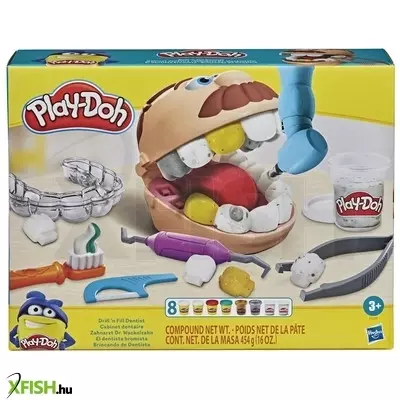 Play-doh dr. drill és fill fogászata gyurmakészlet