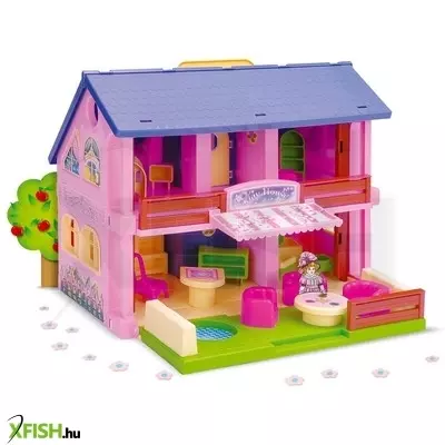 wader 2 szintes babaház bútorokkal