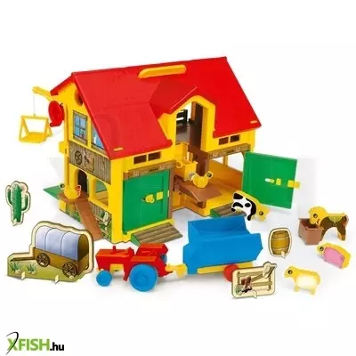 wader 2 szintes farm ház állatokkal