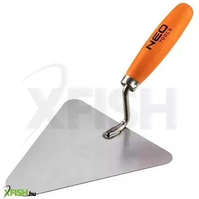 Neotools kőműveskanál, háromszög, 200mm, fa markolat