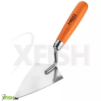 Neotools stukkókanál, hegyes rozsdamentes 140x80mm, fa markolat