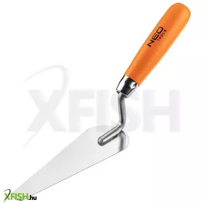 Neotools stukkókanál, keskeny macskanyelv, rozsdamentes, 165x17x54mm, fa markolat