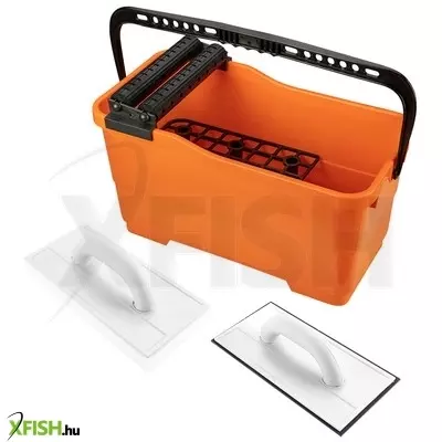 Neotools burkolókészlet, vödör 25l + gumis simító + szivacsos simító