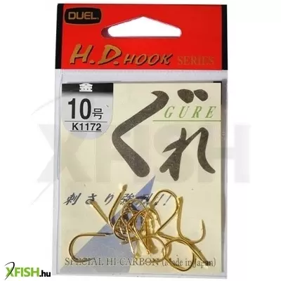 Duel Hd Pontyozó Horog Gure Füles/Arany/ | Méret: 6, Szín: Arany