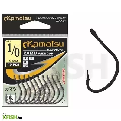 kamatsu kaizu 08 blnr füles feeder horog black nickel 10 db/csomag