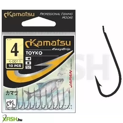 Kamatsu Toyko 10 Gf Lapkás Feeder Horog Arany 10 db/csomag