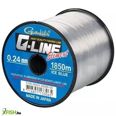 Gamakatsu G-Line Element Univerzális Horgász Zsinór Ice Blue 0,45 585M